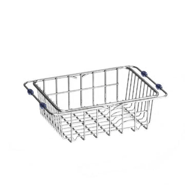 Stainless Steel Telescopic Sink Drain Rack Non-Slip Dish Drying Organizer