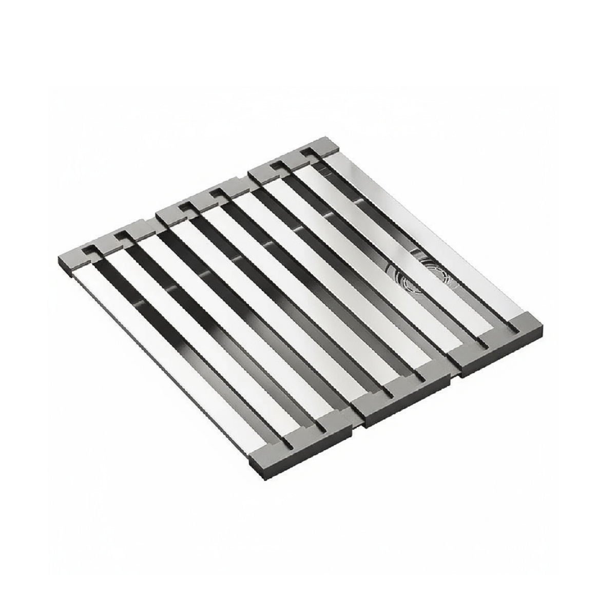 Stainless Steel Sink Drain Rack – Foldable Dish Basket