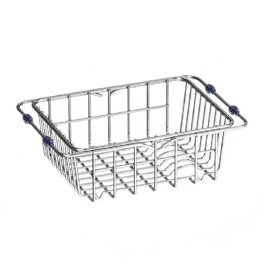 Stainless Steel Telescopic Sink Drain Rack Non-Slip Dish Drying Organizer