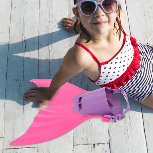 Adjustable Mermaid Swim Fin Silicone Monofin for Swimming Training & Cosplay