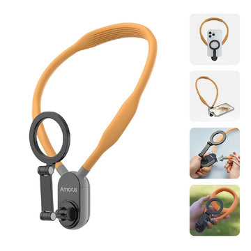 Magnetic Silicone Neck Mount Phone Holder