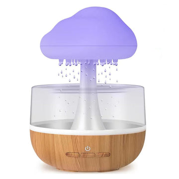 Rain Cloud Humidifier Colorful Mushroom Raindrop Atmosphere Lamp