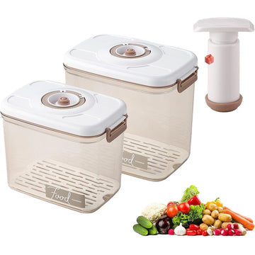 Large-Capacity Fresh-Keeping Vacuum-Sealed Food Storage Box with Pump