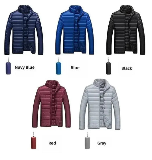 Men's Lightweight Packable Hooded Puffer Jacket