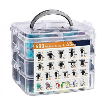 800PCS Car Retainer Clips Kit, Plastic Push Pins for Door Trim & Fender Panels