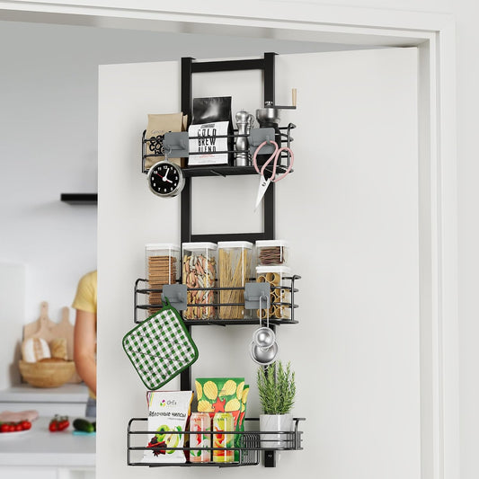 Drill-Free Hanging Bathroom Shelf – Over-Door Multi-Layer Storage Rack