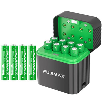 1.5V AAA Rechargeable Lithium Batteries 1100mWh with Smart Charger