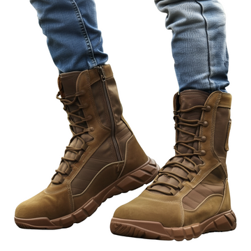 Men’s Tactical Combat Boots – Lightweight Waterproof and Breathable Hiking Shoes