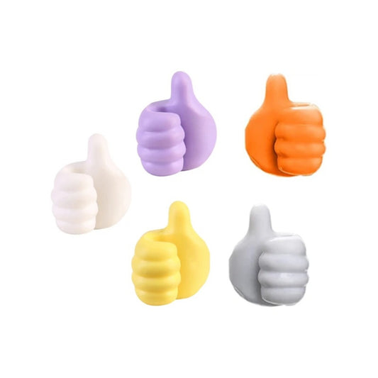 5PCS Cable Organizer Clips – Multi-Purpose Wire & Key Holder Hooks