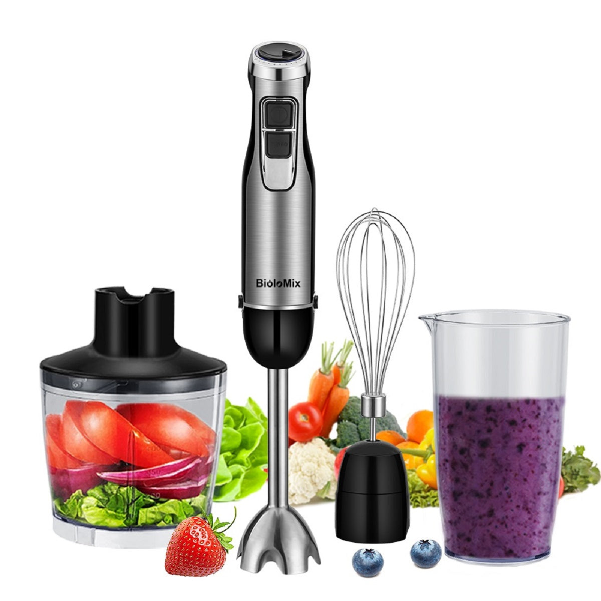 4 in 1 High Hand Stick Blender Mixer Set