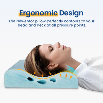 Ergonomic Memory Foam Adjustable Heights Anti-Snoring Pillow