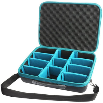 Portable Tool Battery Storage Case Waterproof Organizer Box with Adjustable Dividers