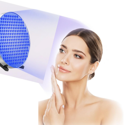 Home Tanning Lamp – 460nm Blue Light for Full-Body Bronze Glow With Eye Mask