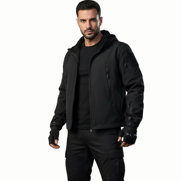 Men’s Winter Tactical Jacket Set – Waterproof Softshell with Fleece Lining and Cargo Trousers