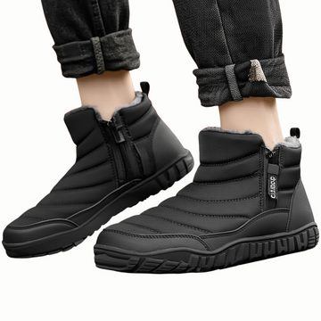 Men’s Winter Waterproof Boots – Warm Ankle Snow Shoes with Non-Slip Sole