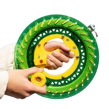 Kite Reel Winder – Blue Grip Handle with 150–500 m String