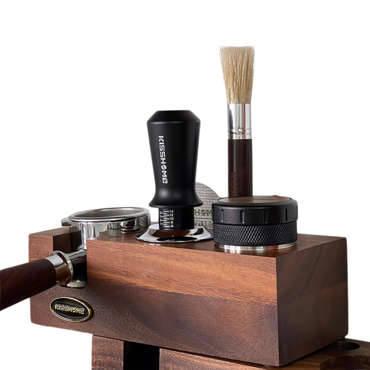 Wooden Coffee Tamper Station