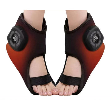 Cordless Ankle & Foot Massager 3 Modes 5 Levels with Heat & Vibration