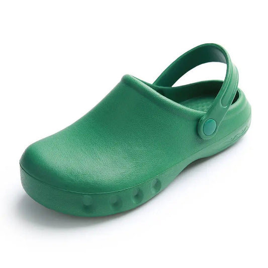 Unisex Non-Slip Work Shoes EVA Sole Slip-On Clogs for Nurses & Chefs