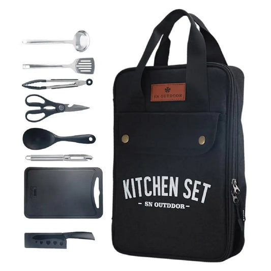 Camp Cooking Stainless Steel Utensil Set