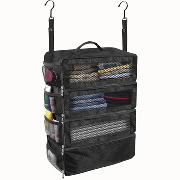 Hanging Suitcase Organizer High-Capacity Travel Packing Cube Storage Bag