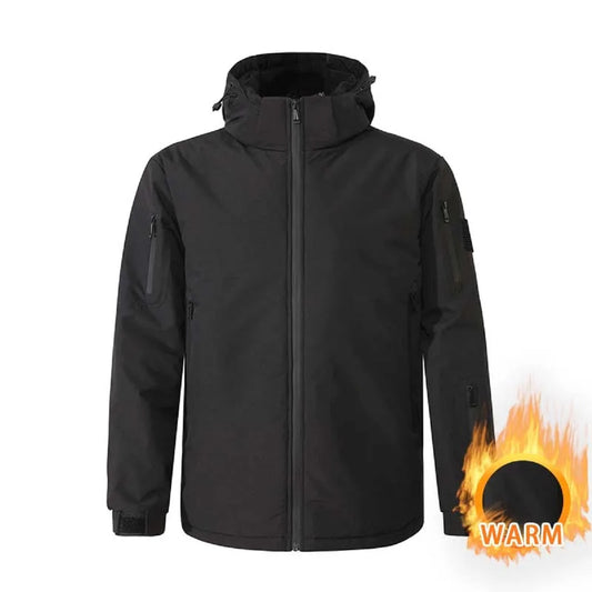 Men's 8 Areas Winter Heated Jacket Electric Heating Hooded Coat