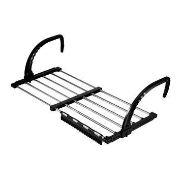 Portable Folding Balcony Drying Rack – Retractable with Sock Clips