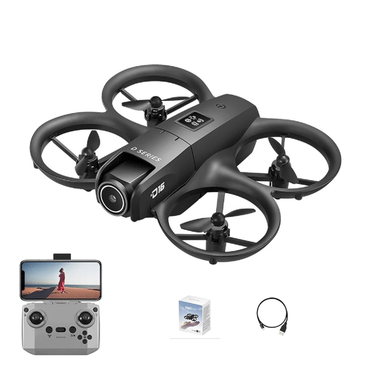 D16 8K Dual-Camera Drone – GPS UAV with Obstacle Avoidance and Brushle