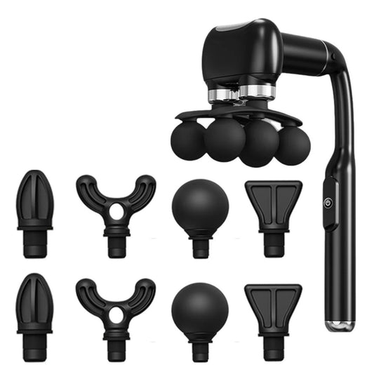 6-Head Massage Gun High-Frequency Percussion Massager for Full Body Relaxation