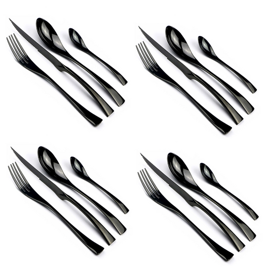 16Pcs Stainless Steel Dinnerware Cutlery Set