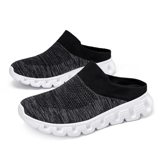 Backless Mules – Breathable Casual Sneakers And Open-Back Slippers