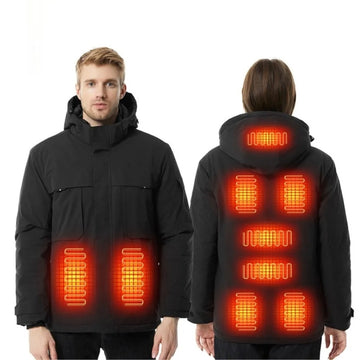 Heated Jacket – Waterproof 9-Zone Winter Heating Coat for Men and Women