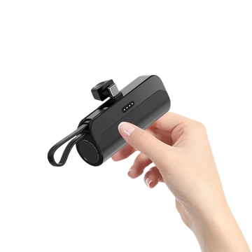 High-Capacity Capsule Power Bank Portable Fast Charging External Battery