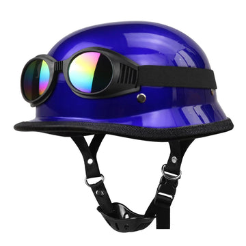 Vintage Motorcycle Half Helmet, Open Face Biker Helmet