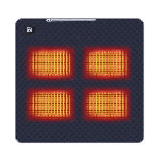 USB 4-Zone Heated Camping Chair Mat – Portable Warm Cushion