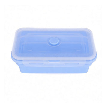 Collapsible Silicone Food Storage Containers with Lids Foldable Lunch Boxes Set