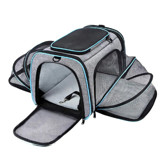 Portable Breathable Foldable  Pet Dog Carrier Safety Zipper