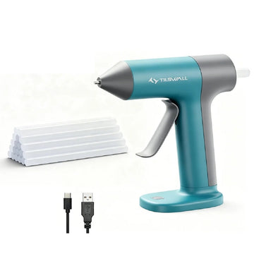 15W Cordless Hot Glue Gun USB-C Rechargeable with 20 Glue Sticks