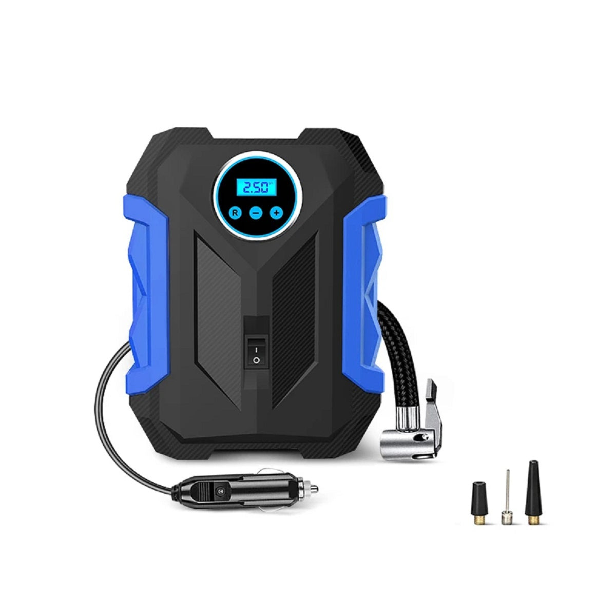 Portable Digital Air Compressor – Tire Inflator Pump with LED Light