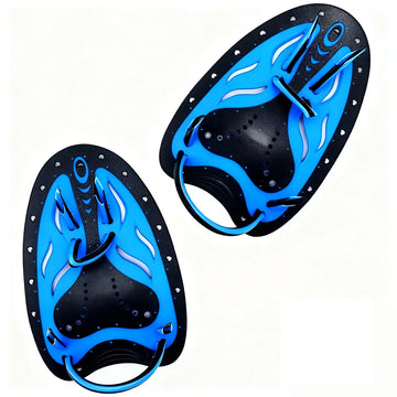 Swimming Training Hand Paddles Adjustable Swim Flippers with Silicone Straps