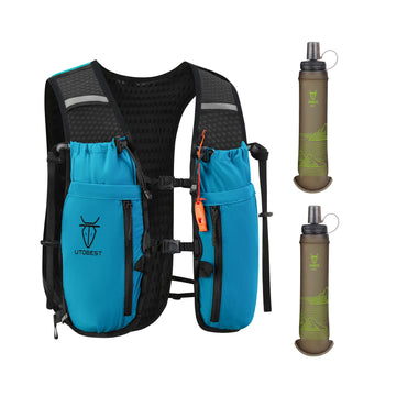 10L Hydration Backpack Lightweight Running Vest with 2×500ml Water Bottles