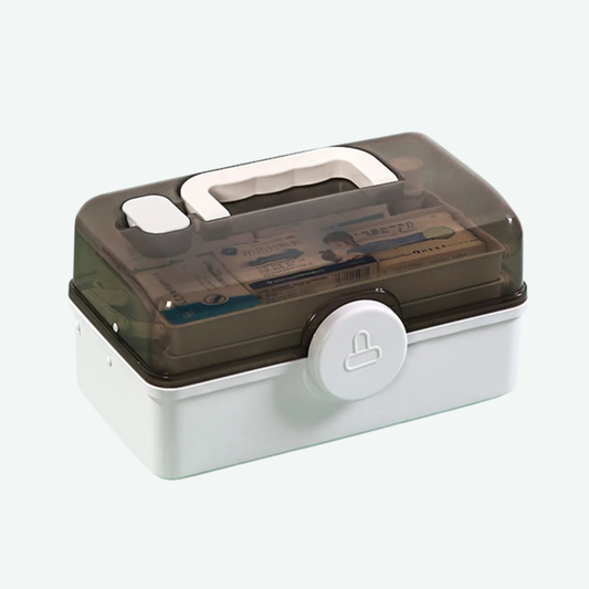 3-Layer Large Capacity Medicine Organizer Box Portable First Aid Storage Case