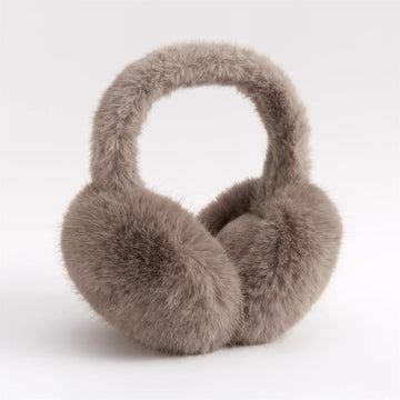 Faux Rabbit Fur Earmuffs Foldable Winter Ear Warmers for Adults