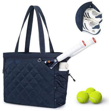 Waterproof Tennis Handbag with Shoe Compartment – One-Shoulder Bag for 2–4 Rackets