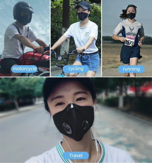 Sport Face Mask – Reusable Activated Carbon Filter Mask