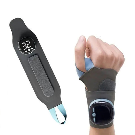 Electric Heated Wrist Massager 3-Mode Vibration Support for Carpal Tunnel