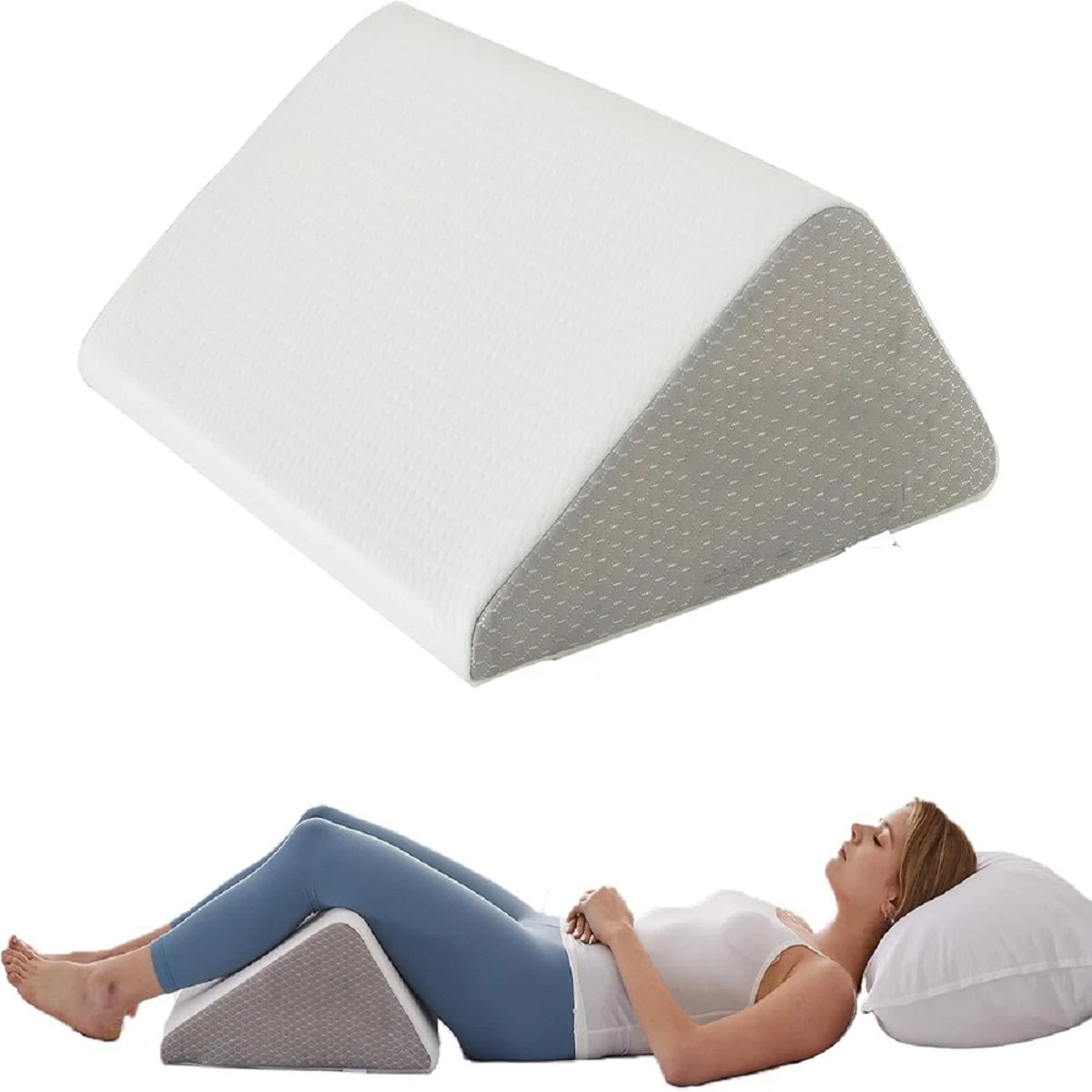 Knee Wedge Pillow Leg Elevation Support for Sleep Position