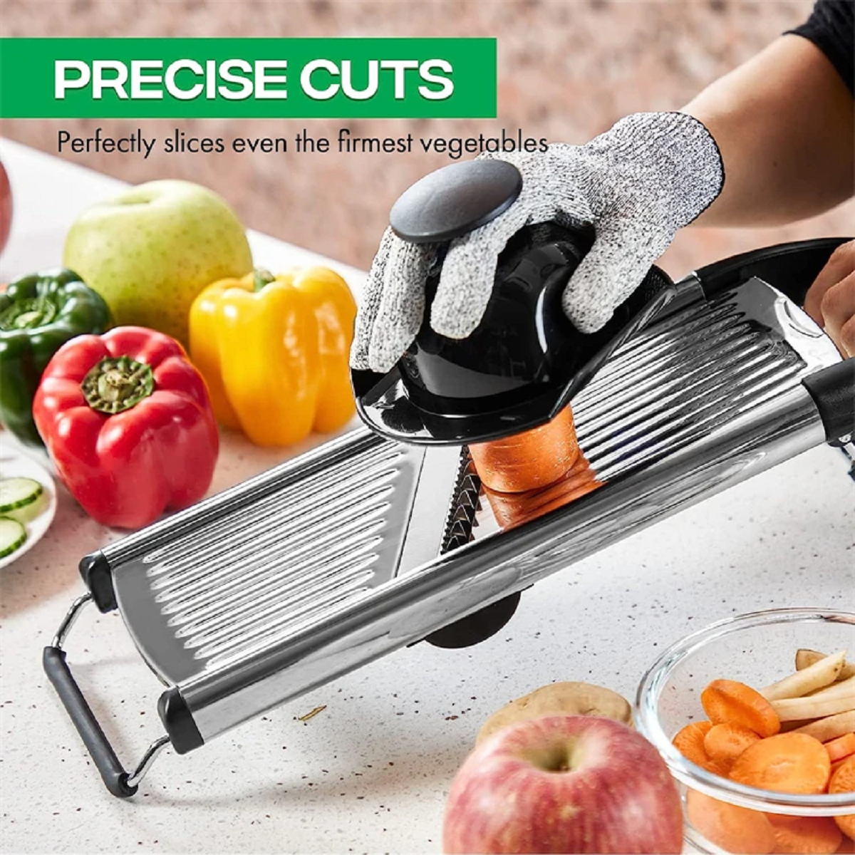 Adjustable Mandoline Stainless Steel Vegetable Slicer