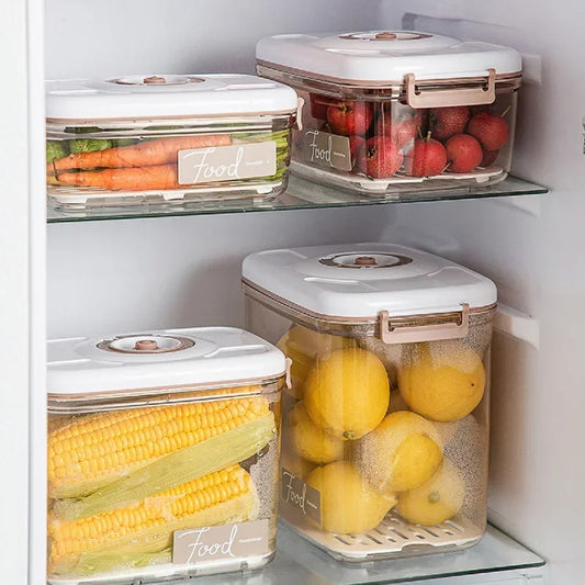 Large-Capacity Fresh-Keeping Vacuum-Sealed Food Storage Box with Pump