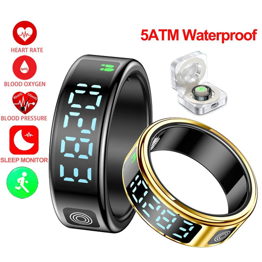Smart Ring – Heart-Rate and SpO₂ Monitor Multi-Sport 5 ATM Waterproof